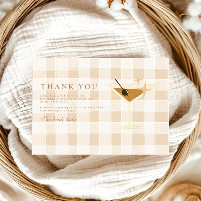 Cartão De Agradecimento Amor é Criar Chá de panela Espresso Martini (Criador carregado)