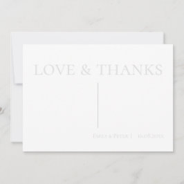 Cartão De Agradecimento Amor e Obrigados de Mensagens Personalizadas Conte