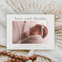 Cartão De Agradecimento Amor e Obrigados Foto Mínima