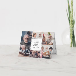 Cartão De Agradecimento Amor Moderno & Agradecimentos 7-Foto Funeral/ Luto