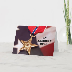 Cartão De Agradecimento An American Hero!