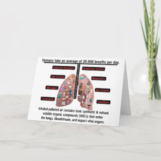Cartão De Agradecimento An Average of 20,000 Breaths Per Day