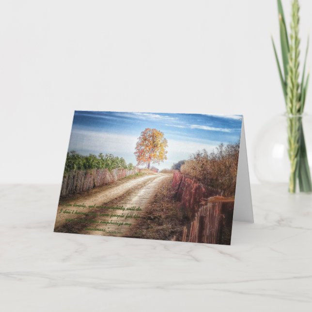 Cartão De Agradecimento Anaïs Nin fala sobre amizade: grato por você (Frente)