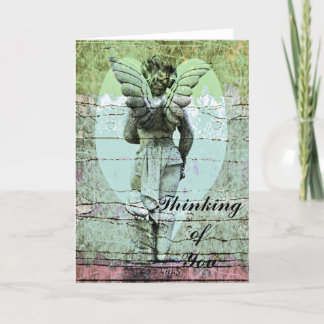 Cartão De Agradecimento Angel Holy Cross Thinking of You Card