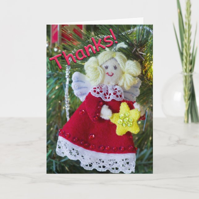 Cartão De Agradecimento Angelic Thank You Card (Frente)