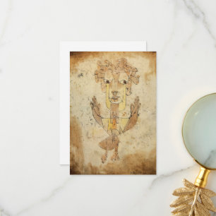 Cartão De Agradecimento Angelus Novus por Paul Klee