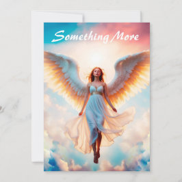 Cartão De Agradecimento Ângulo asas divinas do céu bela mosca