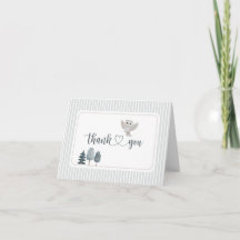 Animais da Floresta Neutro Boho Obrigado