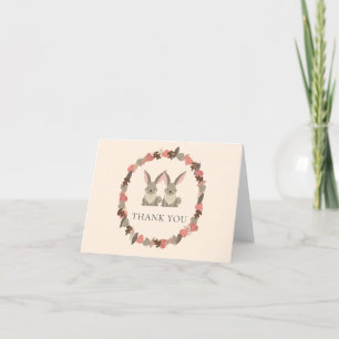 Cartão De Agradecimento Animais Russos Da Floresta Giram Obrigado