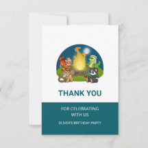 Animais Selvagens Fofos Festa de Aniversário Acamp