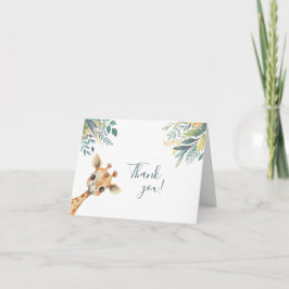 Cartão De Agradecimento Animais Selvagens Selvagens Selvagens Cutes