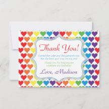 Aniversário Arco-íris Corações