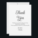 Cartão De Agradecimento Aniversário da Bat Mitzvah Fotográfica Elegante Si<br><div class="desc">O Cartões de agradecimentos de aniversário do Simple Elegant Photo Bat Mitzvah apresenta o texto elegante "Obrigado" em um roteiro de caligrafia branca na frente com sua mensagem personalizada no verso. Personalize editando o texto nas caixas de texto. Elaborado por ©Evco Studio www.zazzle.com/store/evcostudio</div>