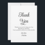 Cartão De Agradecimento Aniversário da Bat Mitzvah Fotográfica Elegante Si<br><div class="desc">O Cartões de agradecimentos de aniversário do Simple Elegant Photo Bat Mitzvah apresenta o texto elegante "Obrigado" em um roteiro de caligrafia branca na frente com sua mensagem personalizada no verso. Personalize editando o texto nas caixas de texto. Elaborado por ©Evco Studio www.zazzle.com/store/evcostudio</div>