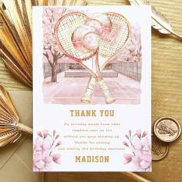 Cartão De Agradecimento Aniversário da Garota de Luxo Personalizada