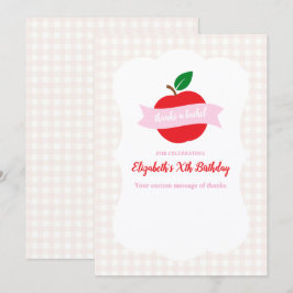 Cartão De Agradecimento Aniversário das Meninas Agradece um Alqueire