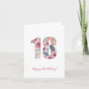 Cartão De Agradecimento Aniversário de 18 anos