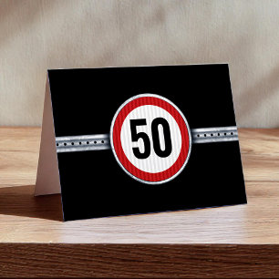 Cartão De Agradecimento Aniversário de 50 anos - QUALQUER IDADE