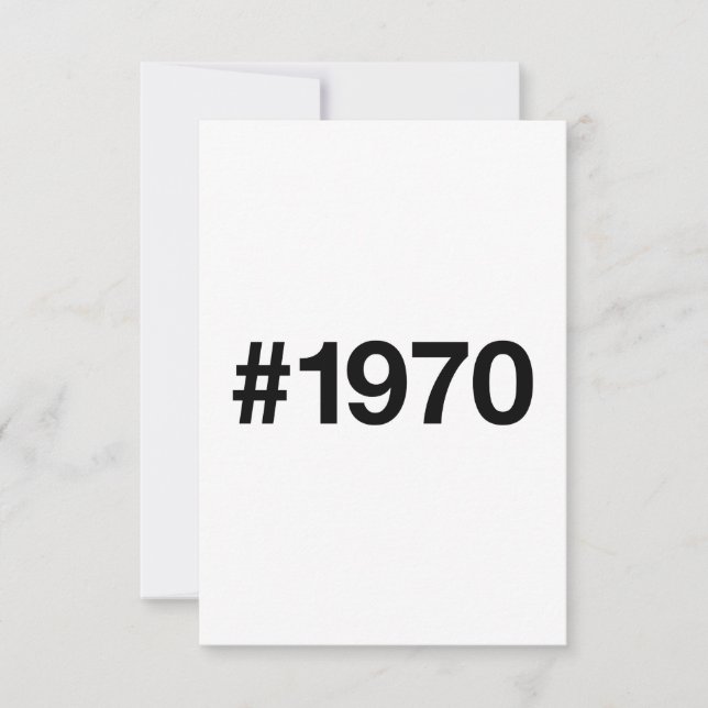 Cartão De Agradecimento Aniversário de aniversário de 55 anos da Hashtag 1 (Frente)