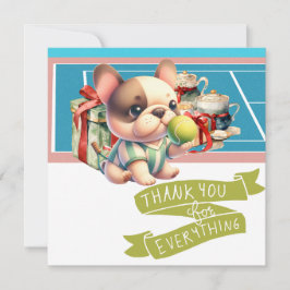 Cartão De Agradecimento Aniversário de Cão tênis