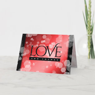 Cartão De Agradecimento Aniversário de Casamento do Elegante Ruby, 40º 80