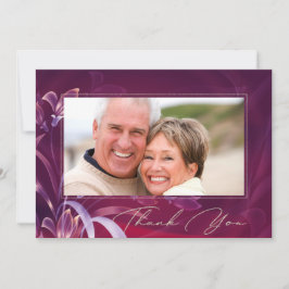 Cartão De Agradecimento Aniversário de Casamento Foto Personalizada