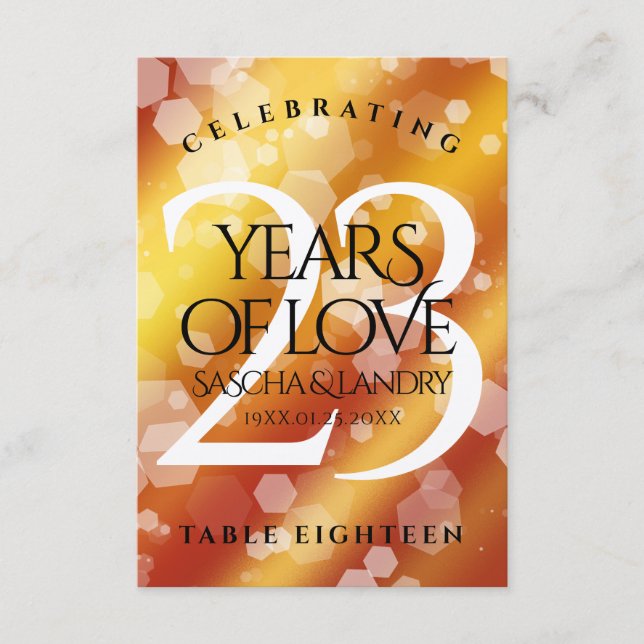 Cartão De Agradecimento Aniversário de Casamento Imperial Topaz (Frente)