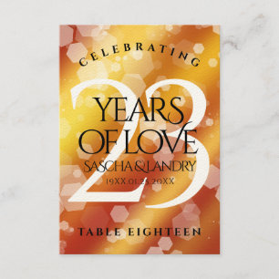 Cartão De Agradecimento Aniversário de Casamento Imperial Topaz