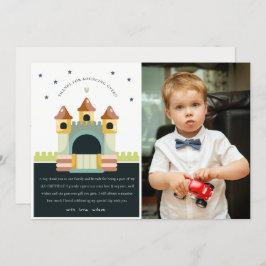 Cartão De Agradecimento Aniversário de criança de Fotografia de Salto do C