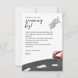 Cartão De Agradecimento Aniversário de Início do Seu Motor 