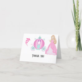 Cartão De Agradecimento Aniversário de Princesa