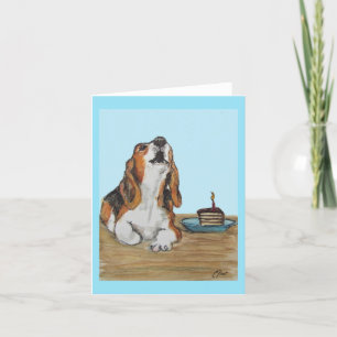 Cartão De Agradecimento Aniversário do Beagle Card — Aniversário Howl
