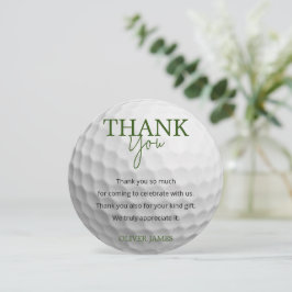 Cartão De Agradecimento Aniversário do menino Hole in one