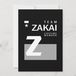 Cartão De Agradecimento Aniversário do Nome Personalizado Zakai