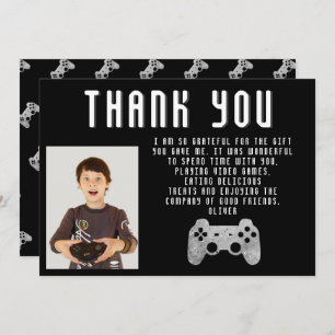 Cartão De Agradecimento Aniversário do Video Game Controller