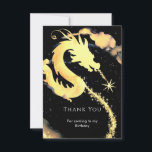 Cartão De Agradecimento Aniversário Infantil do Dragão Caprichoso<br><div class="desc">Expresse sua gratidão com charme e fantasia usando nosso Cartão de Agradecimento de Aniversário Infantil Whimsical Dragon. Adornado com ilustrações encantadoras de dragões e cores vibrantes, este cartão permite que seu filho transmita sua apreciação de forma sincera. Personalize a mensagem e deixe que seus convidados saibam o quanto sua presença...</div>