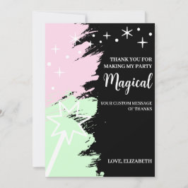 Cartão De Agradecimento Aniversário Mágico