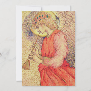 Cartão De Agradecimento Anjo Tocando um Flageolet