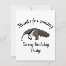 Anteatre Gigante Feliz Aniversário