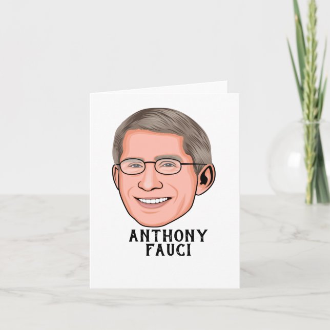 CARTÃO DE AGRADECIMENTO ANTHONY FAUCI PERSONALIZADO (Frente)