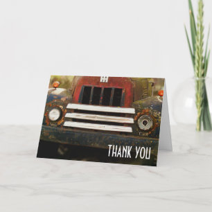 Cartão De Agradecimento Antiguamente Truck Grill Obrigado