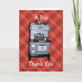 Cartão De Agradecimento Antique Cookstove Thanks -customize any occasion