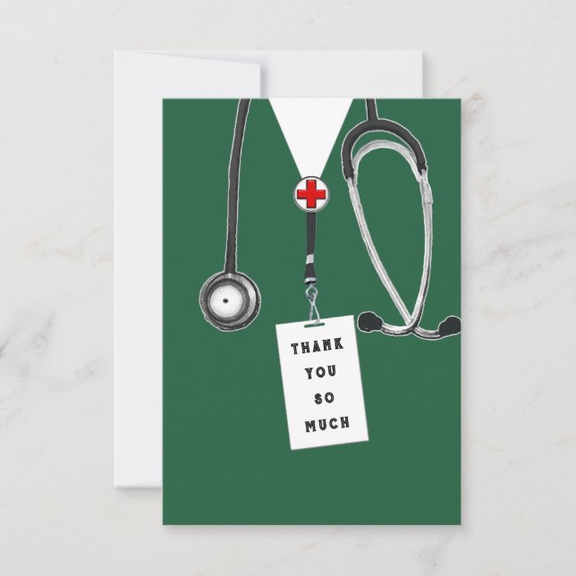 Cartão de Agradecimento ao Médico (Frente)