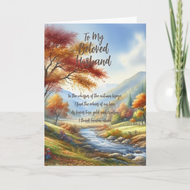 Cartão De Agradecimento Ao Meu Amado Marido... (Frente)