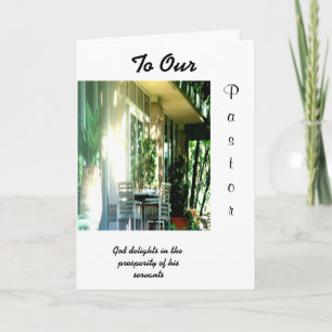 Cartão De Agradecimento Ao Nosso Pastor