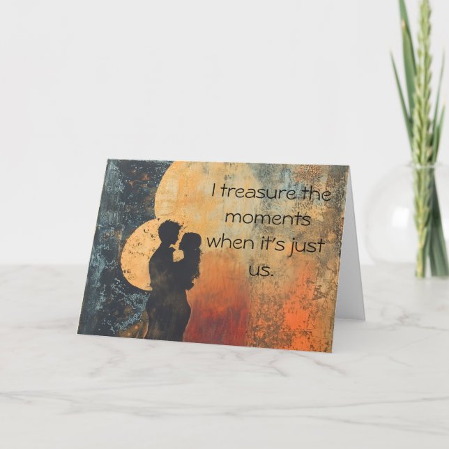 Cartão De Agradecimento Apenas a nossa carta de momentos (Frente)