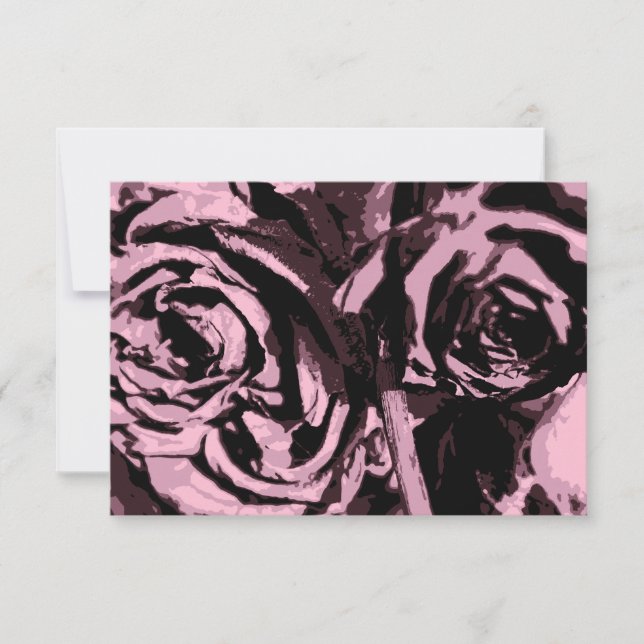 Cartão De Agradecimento Apenas algumas Rosas (Frente)