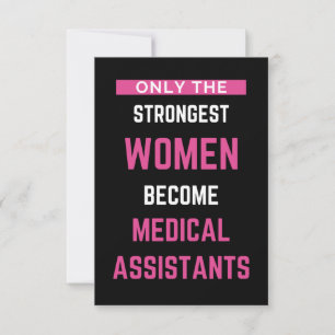 Cartão De Agradecimento Apenas as Mulheres Mais Fortes se Tornam Assistent
