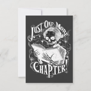Cartão De Agradecimento Apenas Mais Um Capítulo Skeleton Reader Engraçado