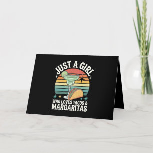 Cartão De Agradecimento Apenas Uma Garota Que Ama Tacos E Margarita Mexica